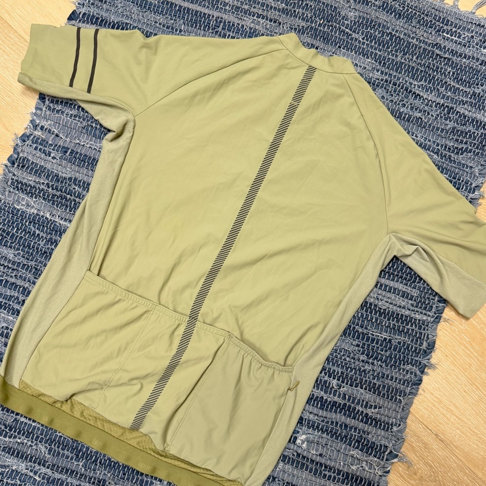 Vertex London Olive Green cycling athletic racing jersey stretch top Large - Picture 2 of 9